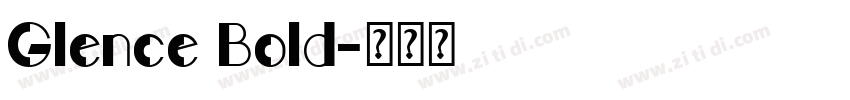 Glence Bold字体转换